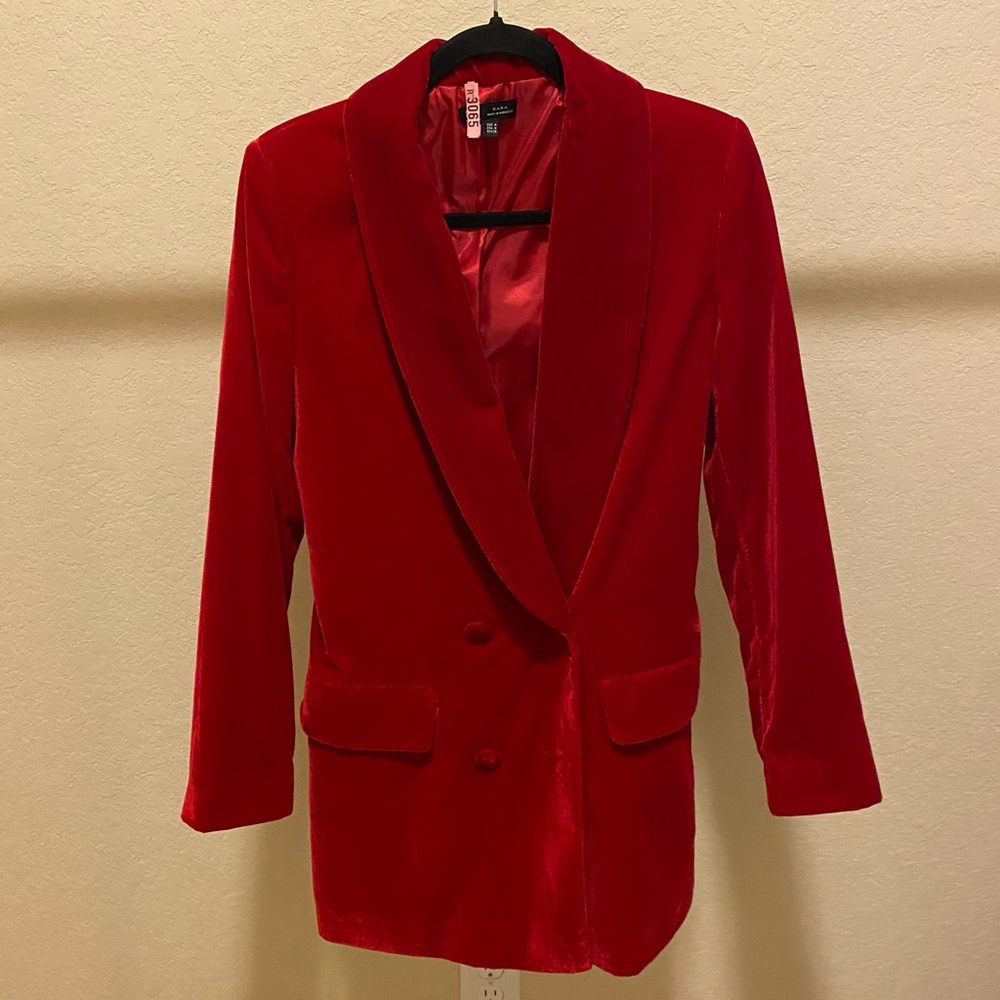 Velvet Oversized Zara Blazer